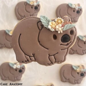 Wombat Cookie Cutter Australian Animals 3D Printed Cute Aussie Animals Fondant Tool Biscuit Baking Supplies Ceramics and Pottery image 9