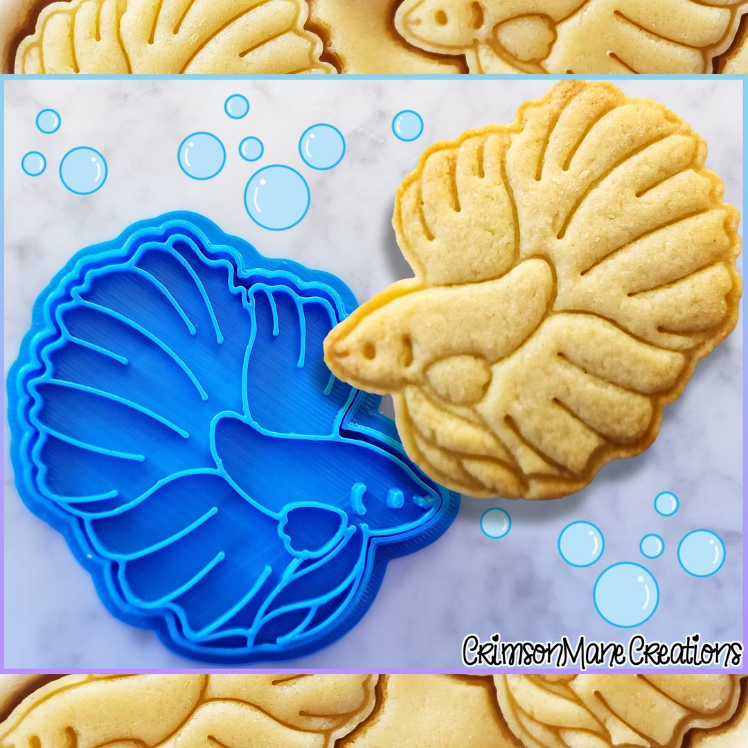 Betta Fish Cookie Cutter Siamese Fighting Fish 3D Printed Etsy