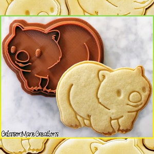 Wombat Cookie Cutter Australian Animals 3D Printed Cute Aussie Animals Fondant Tool Biscuit Baking Supplies Ceramics and Pottery image 1