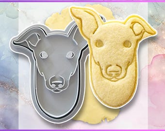 Greyhound Cookie Cutter, Hand-Drawn 3D Printed Sighthound Dog Breeds Baking Supplies, Fondant Tool