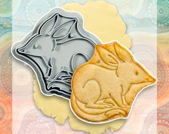 Tagliabiscotti Bilby: animali nativi australiani disegnati a mano e stampati in 3D, accessori per la pasticceria, strumento per fondente