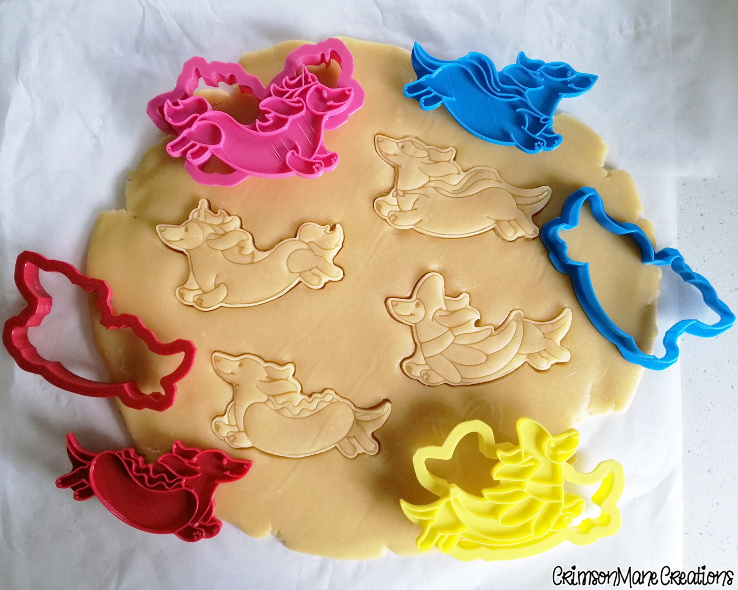 Dachshund Cookie Cutter Set Sausage Dog Cookie Cute Doxie Etsy