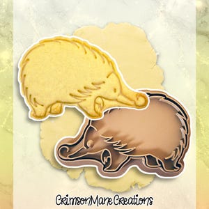Echidna Cookie Cutter: Hand Drawn 3D Printed Australian Animals Baking Supplies, Fondant Tool Stamp