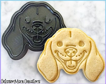 Dachshund Cookie Cutter - Cute Sausage Dog Gift - Doxie Weiner Dog - 3D Printed - Biscuit Baking Supplies - Fondant Tool - Ceramic Stamp