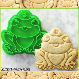 Frog Cookie Cutter: Australian Green Tree Frog, 3D Printed, Biscuit Baking Supplies, Fondant Tool