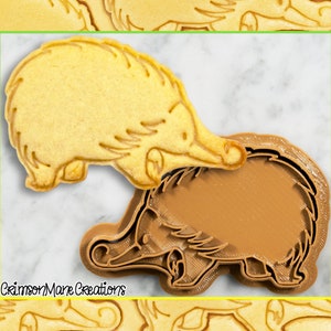 Tagliabiscotti a forma di echidna - Animali australiani - Simpatica fauna selvatica australiana - Stampato in 3D - Strumento per fondente - Forniture per biscotti - Ceramica