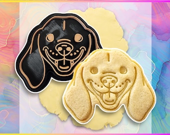 Dachshund Cookie Cutter, Hand-Drawn 3D Printed Sausage Dog Doxie Baking Supplies, Fondant Tool