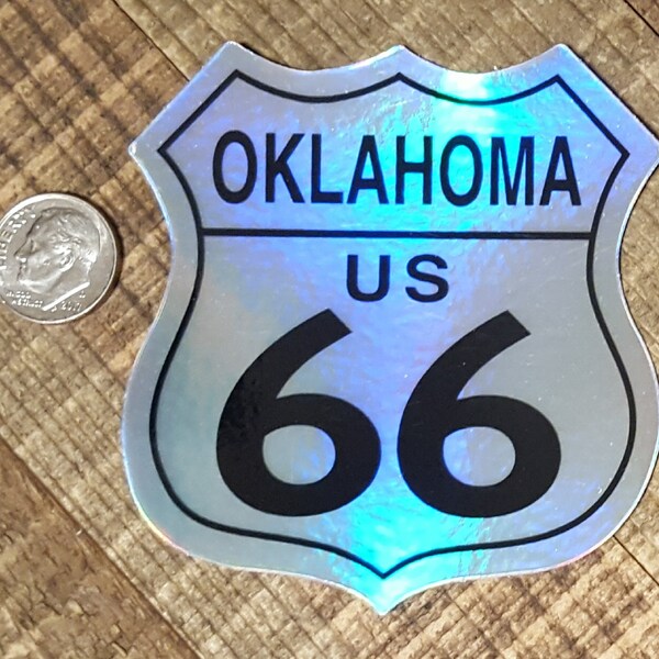 18: Oklahoma Route 66 Holographic Decal