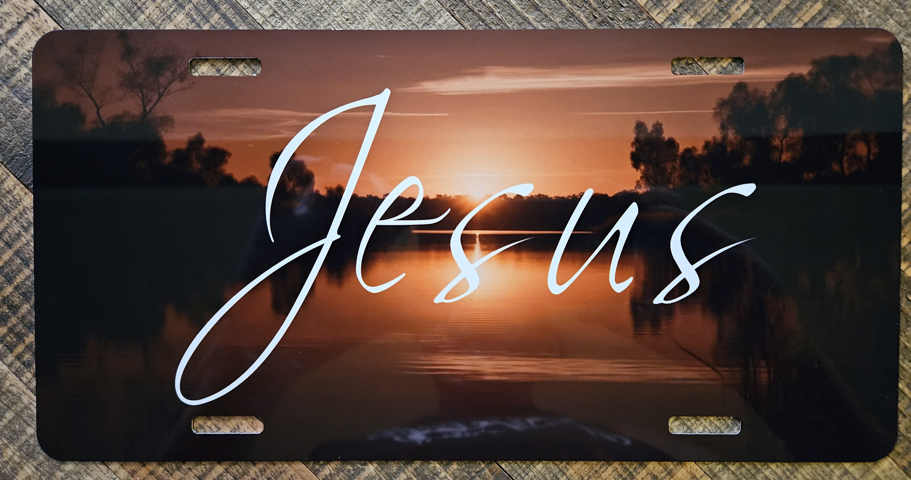 Jesus Scenic License Plate