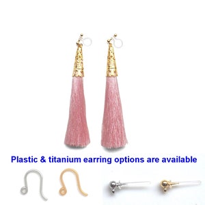 Lot Of Pink /& Blue Dangling Pierced Earrings One Missing Ear Wire