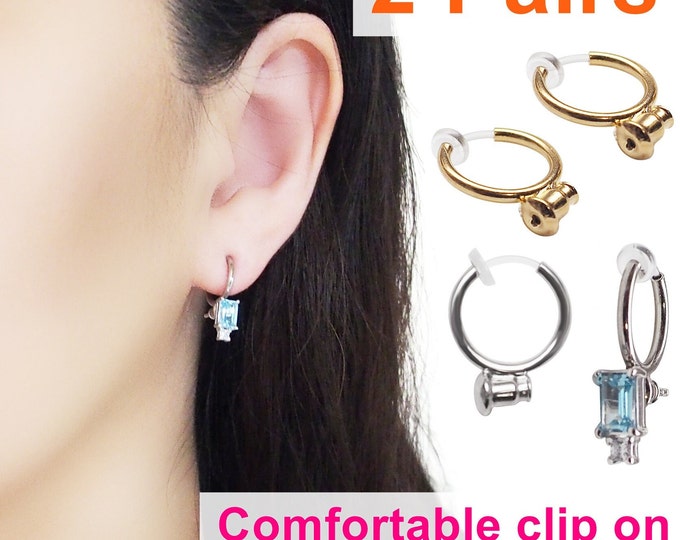 Clip-on Earring Converter Near Me 16 Pieces Clip-on Earring