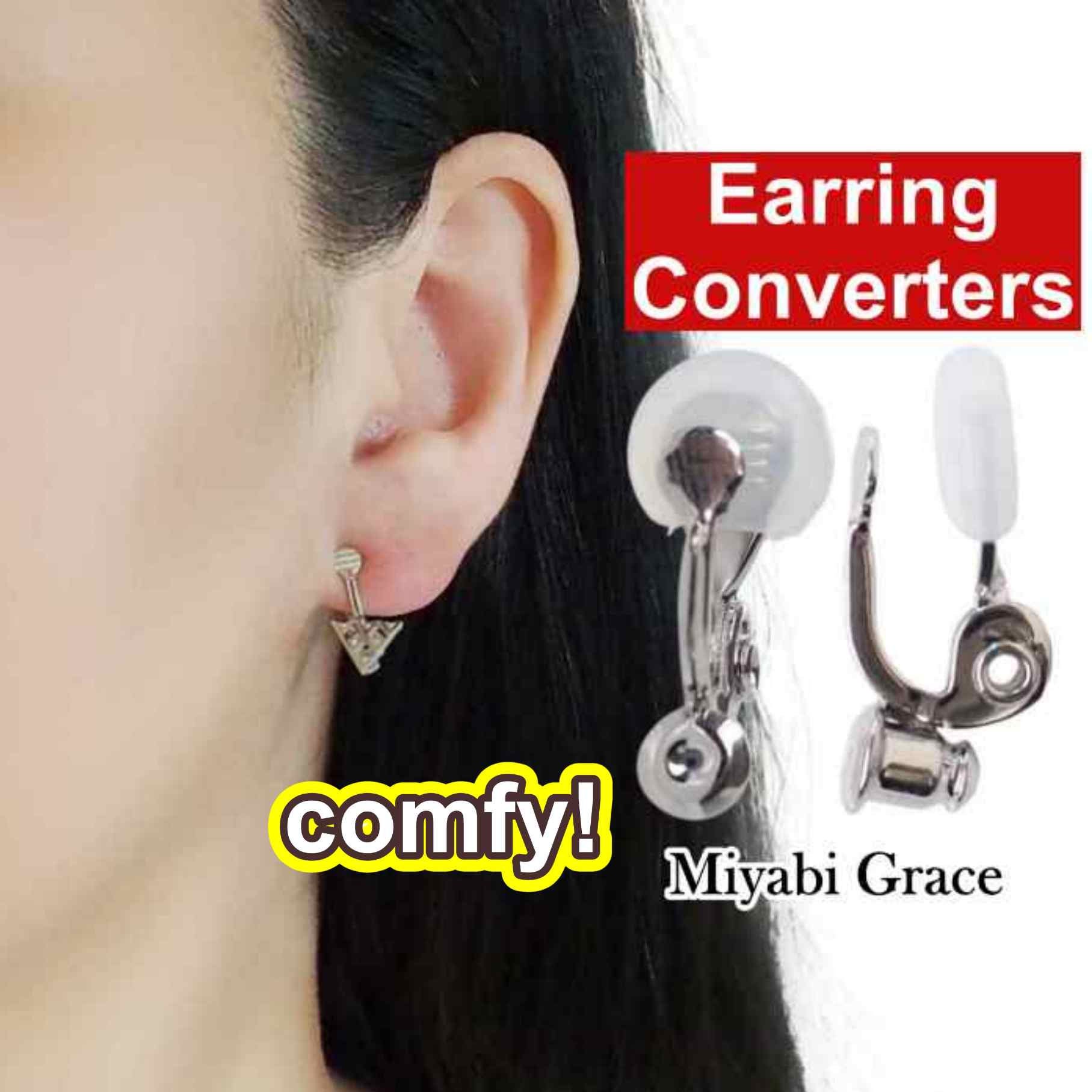 Clip-On Earrings Converters, Convert Pierced Earrings Into Clip-On Ear –  ANN VOYAGE