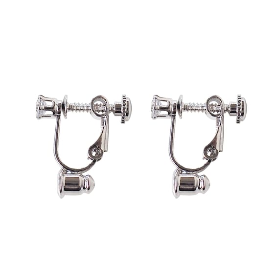 Comfortable clip angle adjustable clip on earring converters