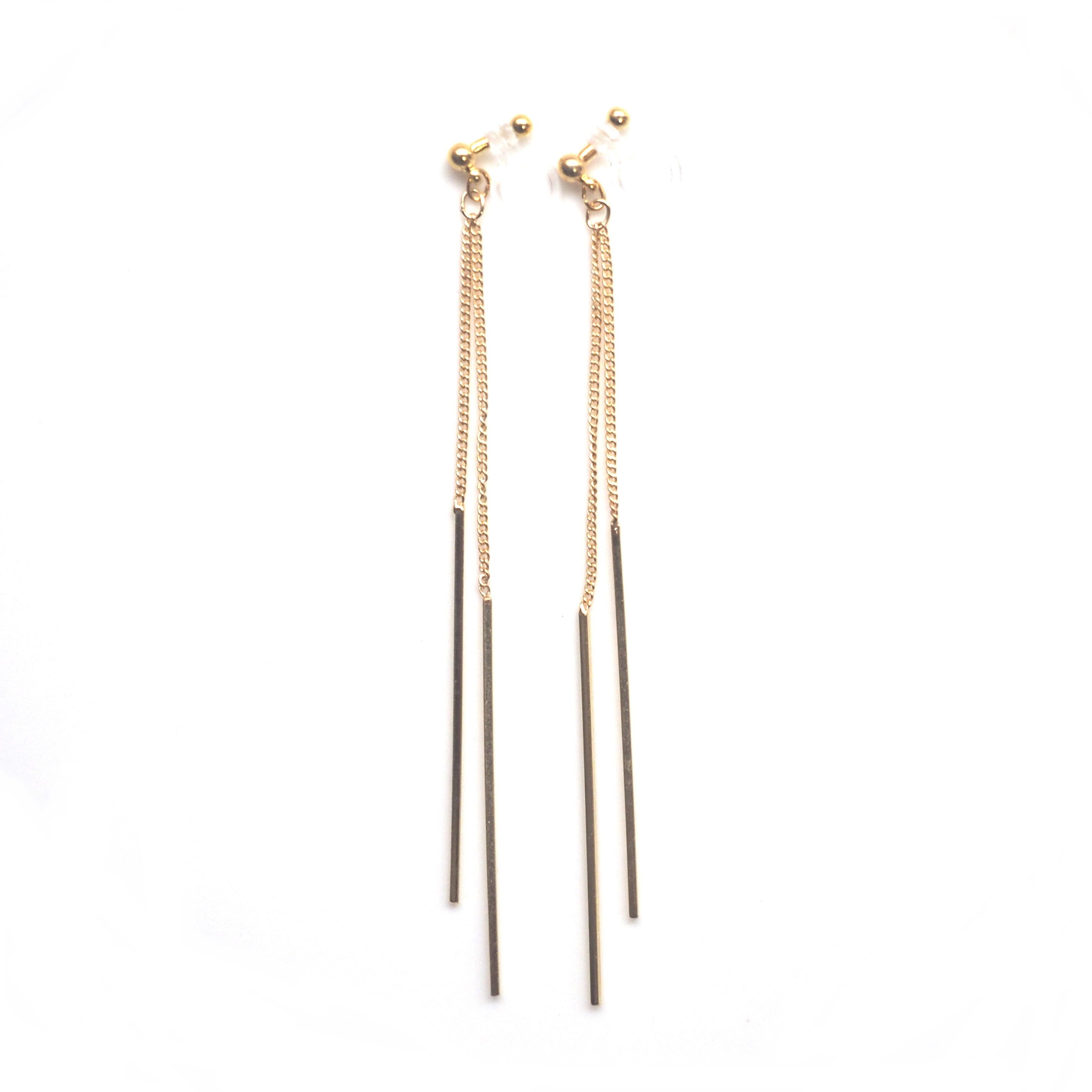 Gold Clip On Bottom Style Silicon Earrings Converters – Belly Bear Workshop