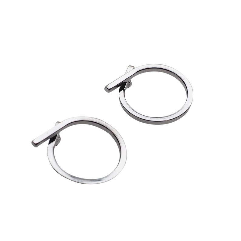 Circle Invisible Clip On Earrings Clip On Hoop Earrings Silver Stud Clip Earrings Knot Small Clip On Earrings Non Pierced Earrings image 3