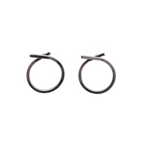 Circle Invisible Clip On Earrings Clip On Hoop Earrings Silver Stud Clip Earrings Knot Small Clip On Earrings Non Pierced Earrings image 6