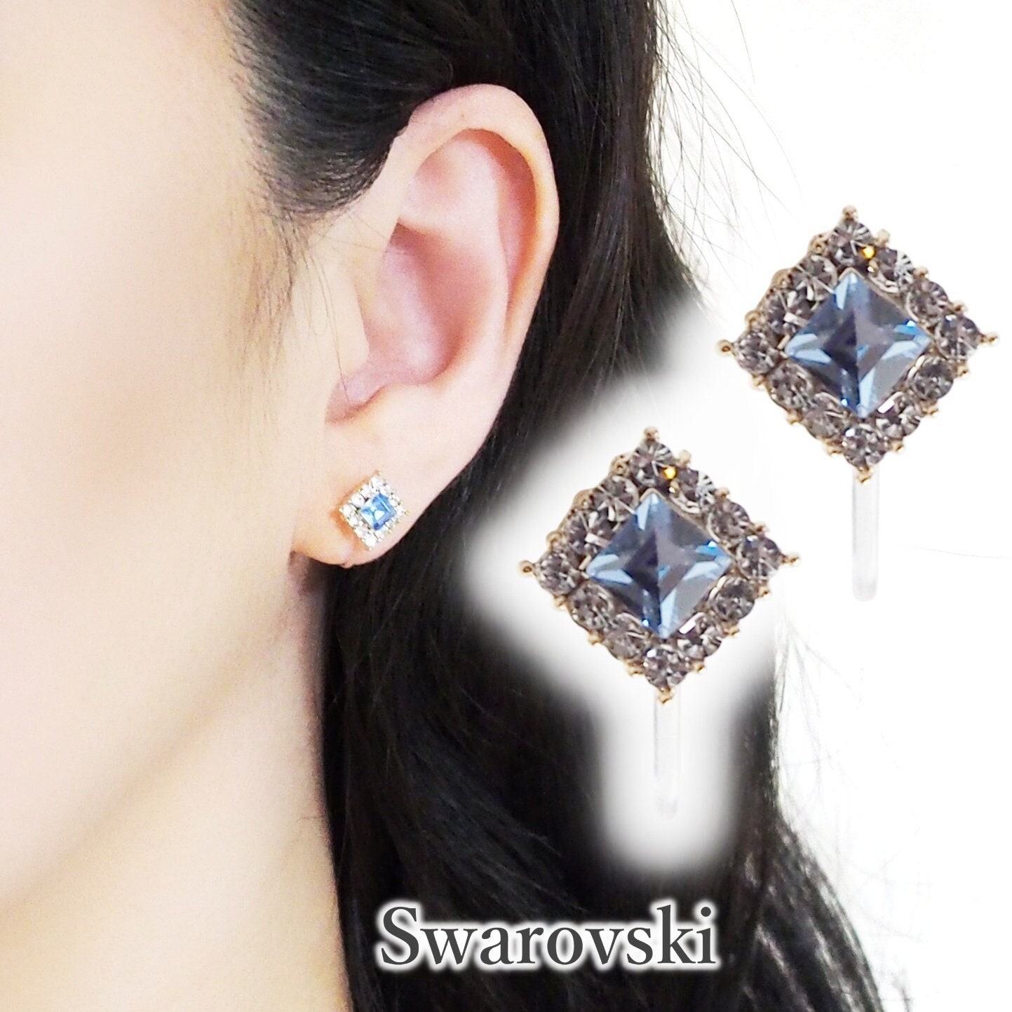 Clip On Crystal Earrings For Women - PeriFairy Halo Jamaica