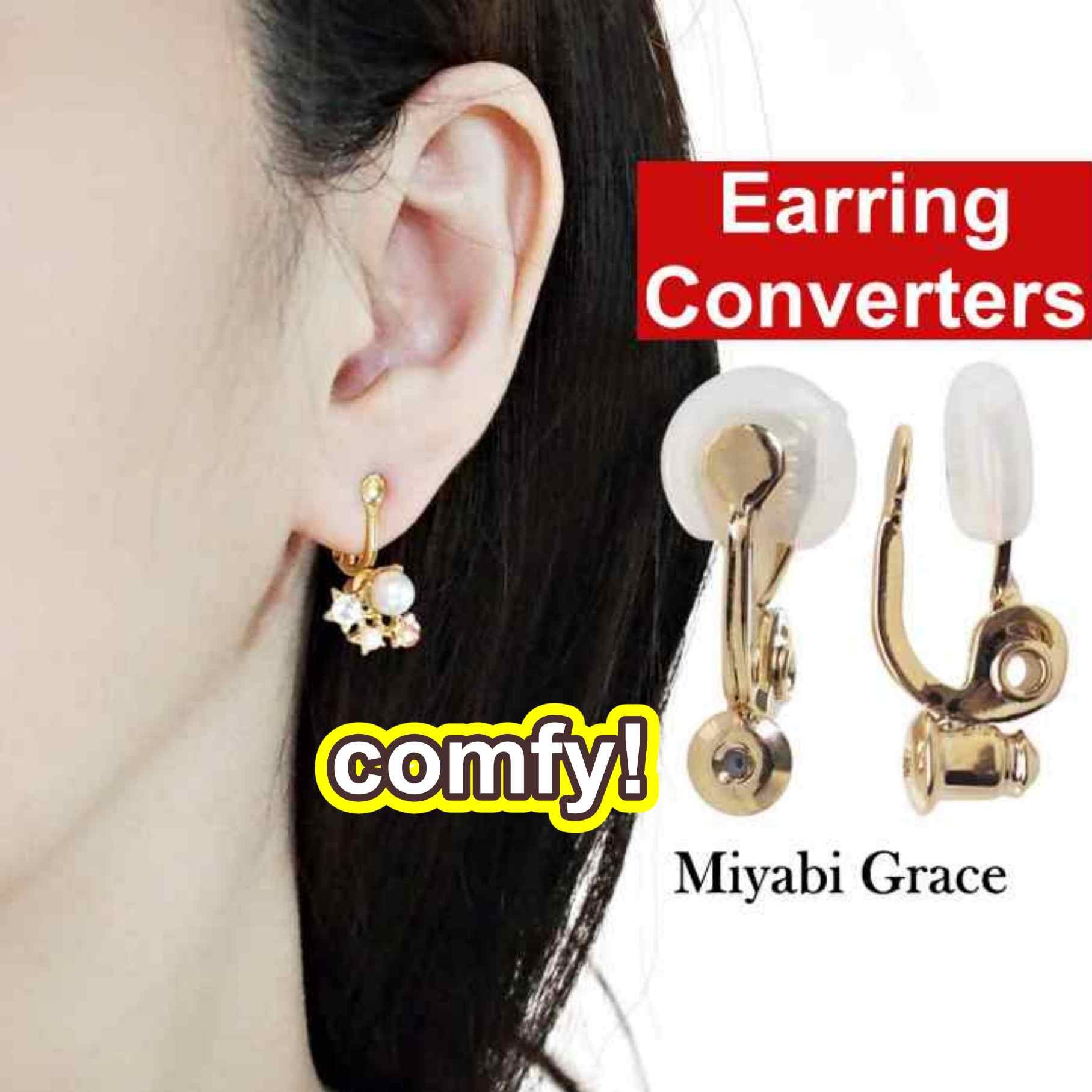 If you cannot find any stores which sell clip on earrings in your area,  buying items online, Miyabi Grace is the best solution