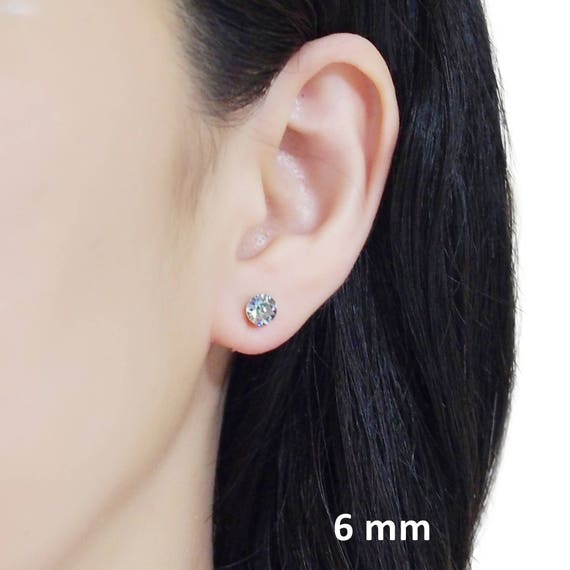 Boucles D'oreilles Clips Cristal Irisé - Modèle Rectangulaire - État Neuf - Référence W74