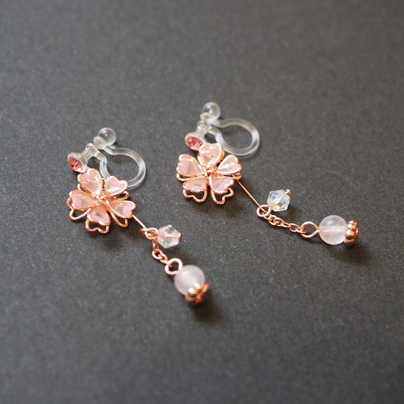 kazy's handmade flower earring aurora イヤリング