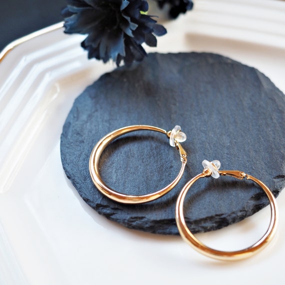 Big hoop 2024 clip on earrings