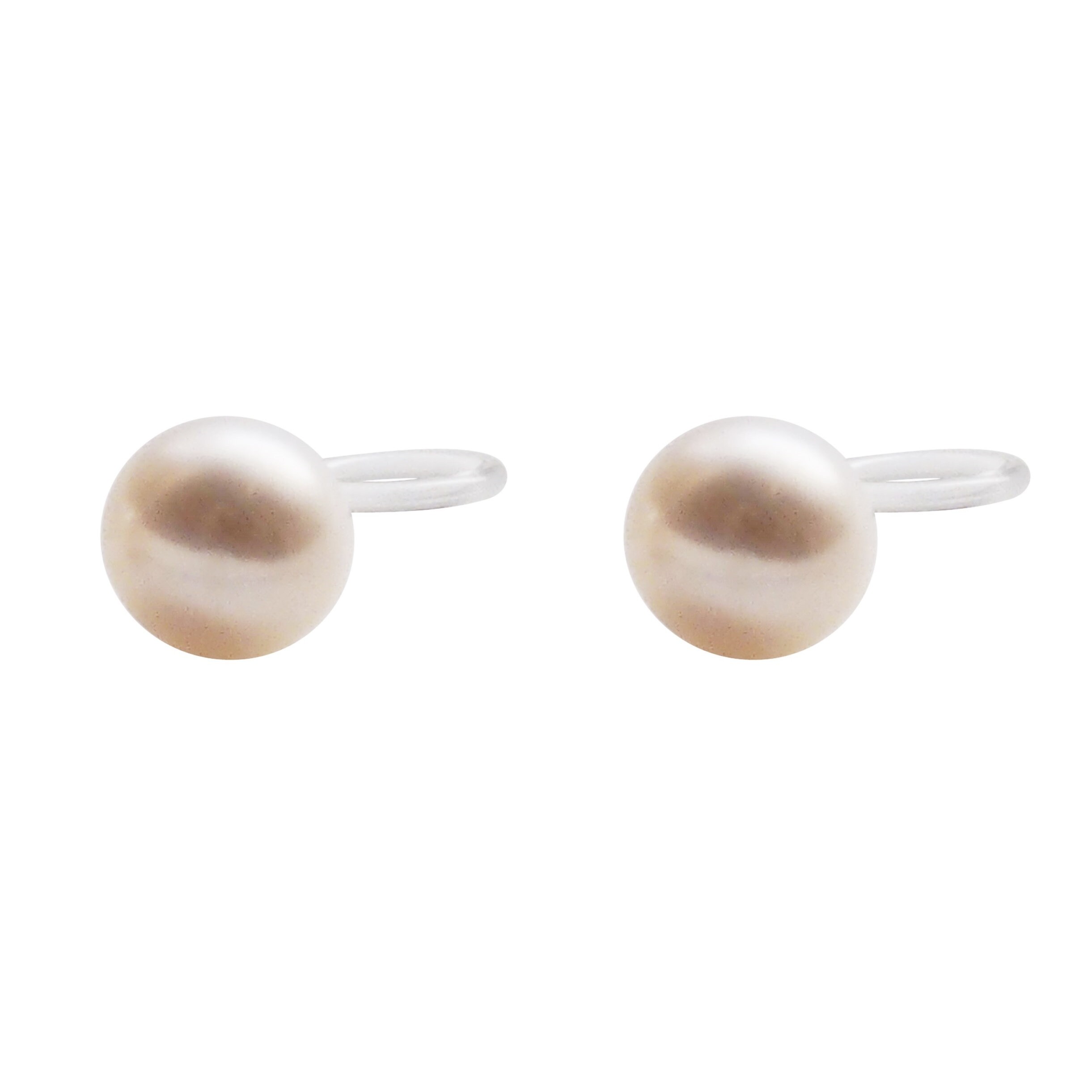 Invisible clip on earrings 6mm freshwater pearl clip on stud Etsy