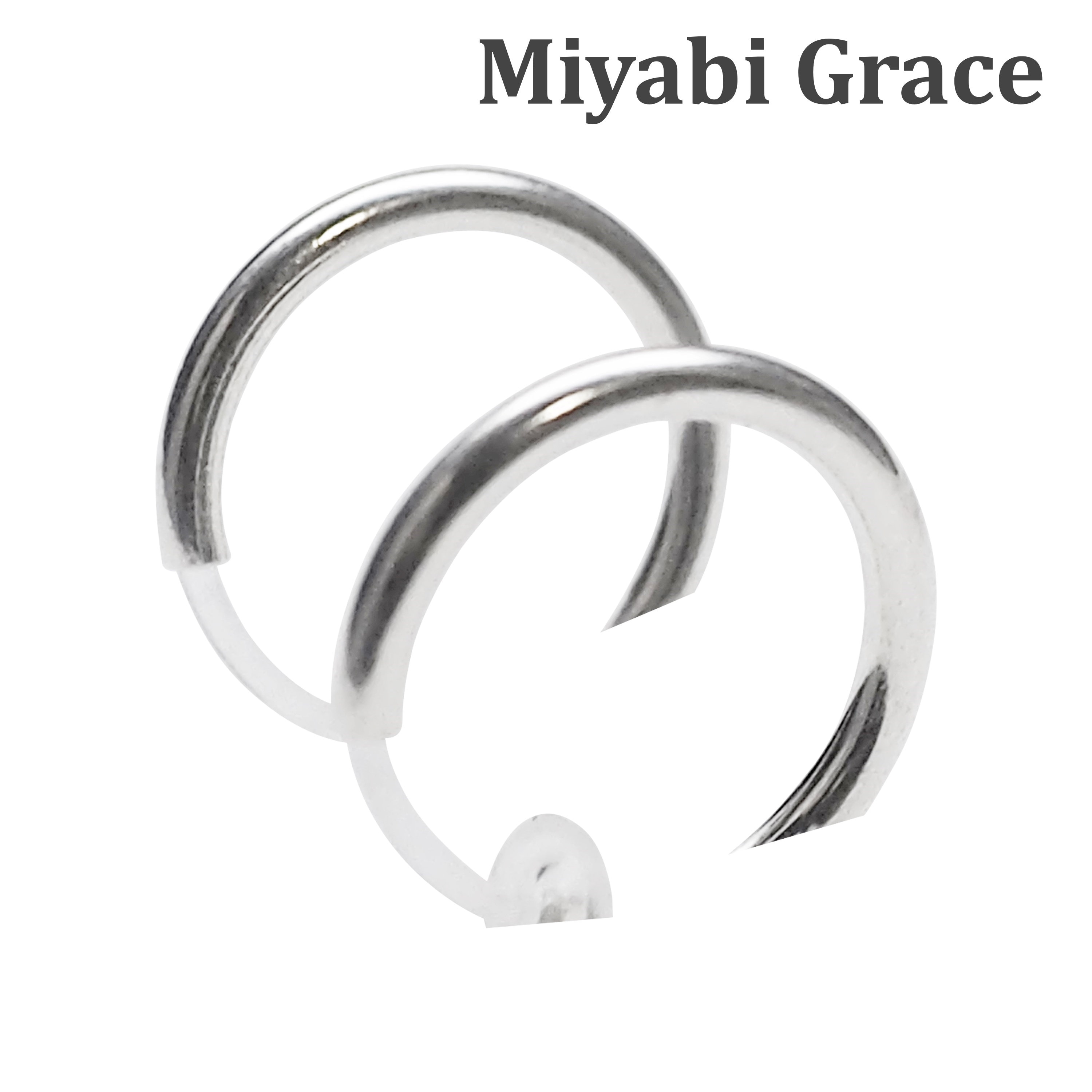 Buy Comfortable Silver Plastic Invisible Clip-on Hoop Earrings