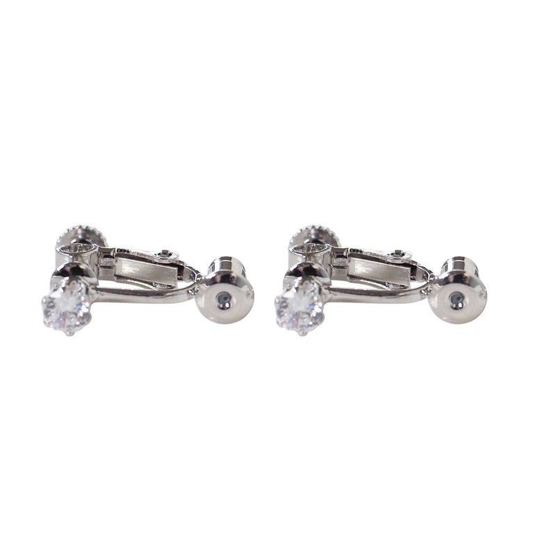 Silver Clip on Earring Converters Pierced to Clip Crystal - Etsy