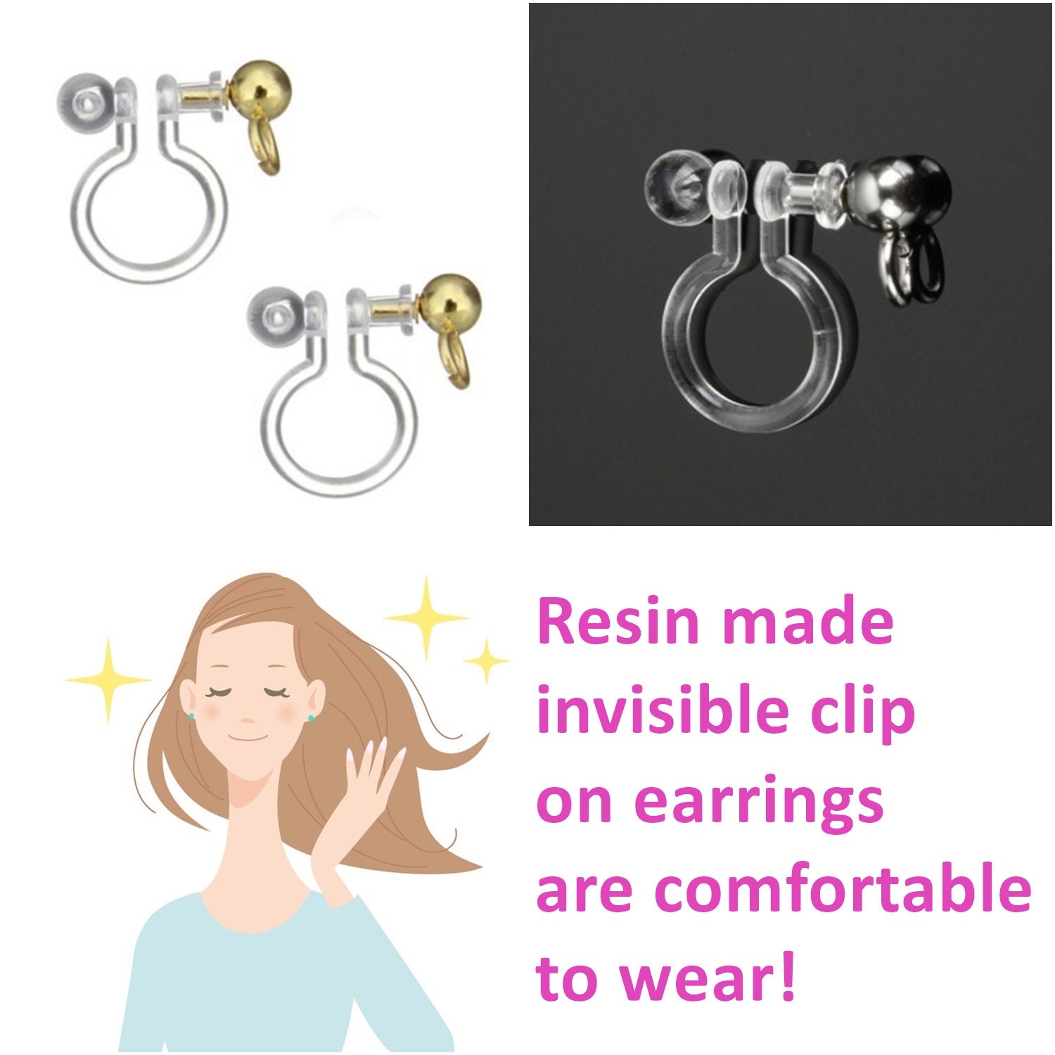Clip-On Earring Converter – Rose Walker Clay