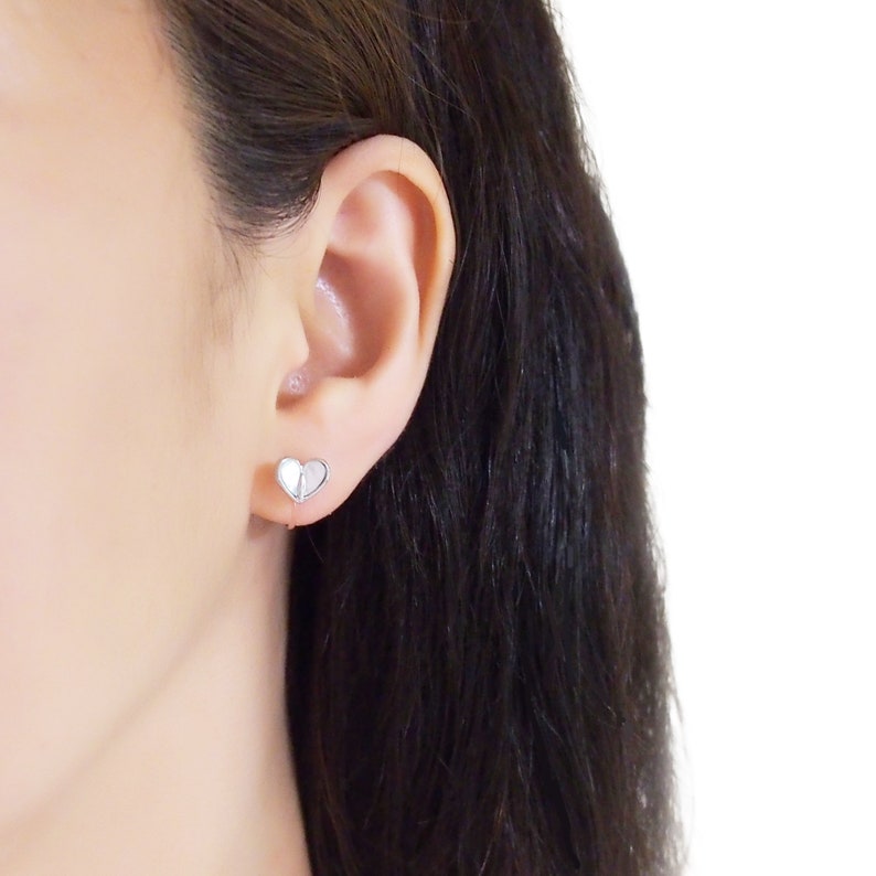 Mother of Pearl Clip on Earrings Invisible Clip on Earrings Etsy