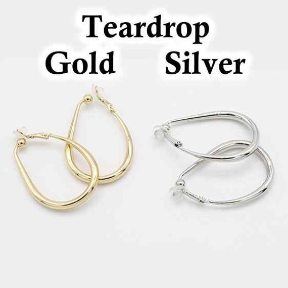 Big hoop clip on earrings deals