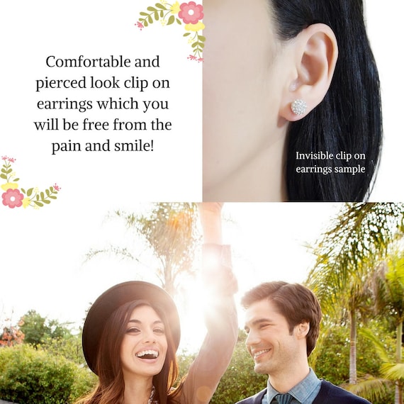 Boho clip on earrings deals
