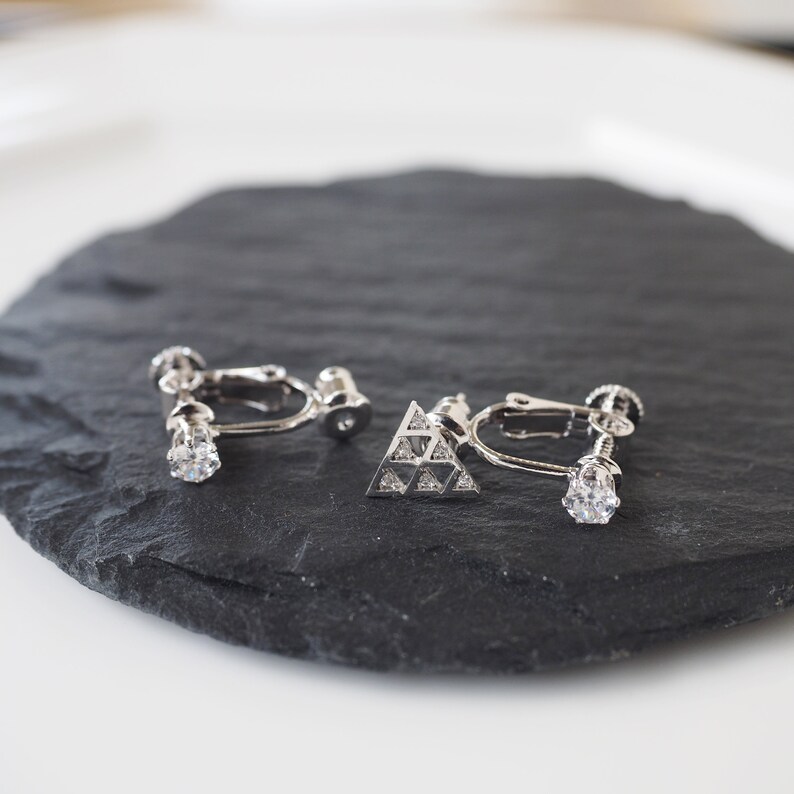 Silver Clip on Earring Converters Pierced to Clip Crystal Etsy