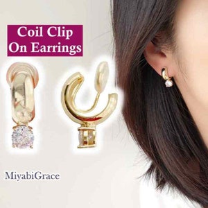 Clip on Earring Converters, Silver Earring Converters, Change From Pierced  to Clip Earrings, Gold Convertible Clip Earrings, No Piercing 