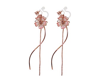 Clips d'oreilles pour les mariées aux oreilles non perçées, en fleurs stabilisées – Hana&Alice Clips d'oreilles pour les mariées aux oreilles non perçées, en fleurs stabilisées – Hana&Alice