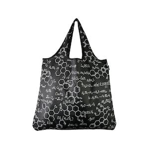 Large High-Quality and Versatile Reusable Shopping Bag - Chic, Eco-Friendly, Washable, Foldable Tote Bag - Formula - FREE SHIPPING