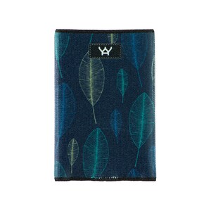 YaYwallet - Tarjetero, Cartera delgada, Cartera para tarjetas de crédito, Cartera para bolsillo delantero o monedero pequeño, Minimalista - Azul marino iluminador