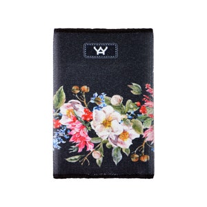 YaYwallet - Titular de la tarjeta de crédito, Cartera delgada, Cartera de tarjeta de crédito, Cartera para bolsillo delantero o bolso pequeño, Cartera minimalista - Espíritu navideño