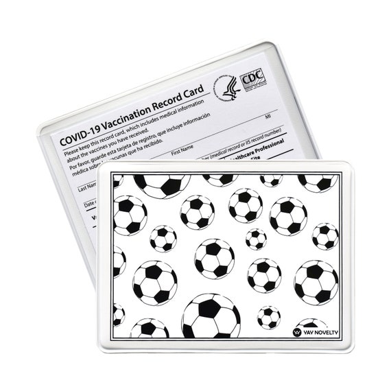 Vaccine Card Holder, Medicare Card Holder, Vaccine Card Protector, Vaccine Card Sleeve, Cards Holders, Medical Card Holder - Soccer Ball Vaccine Card Holder, Medicare Card Holder, Vaccine Card Protector, Vaccine Card Sleeve, Cards Holders, Medical Card Holder - Soccer Ball