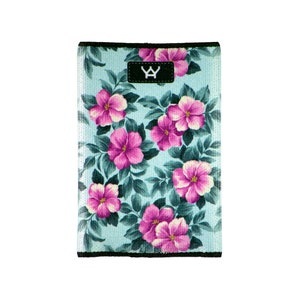 YaYwallet - Tarjetero, Cartera delgada, Cartera para tarjeta de crédito, Cartera para bolsillo delantero o monedero pequeño, Cartera minimalista - Floral rosa
