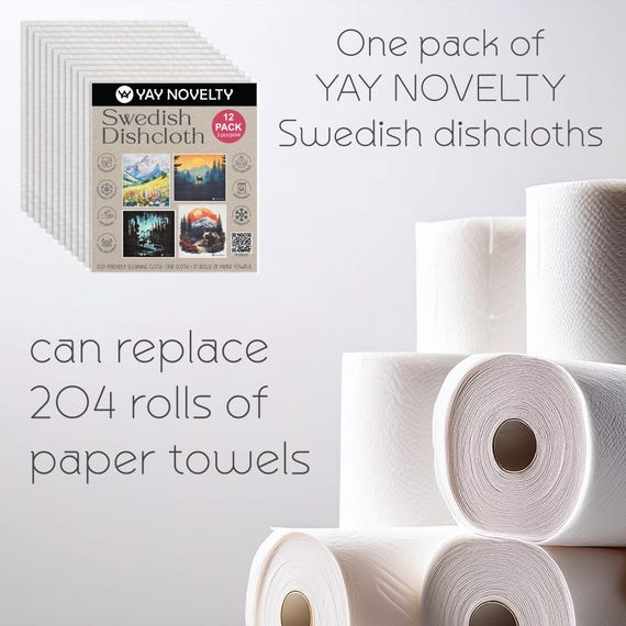 Puppington Pupper Towels – Set Di 12 Strofinacci Svedesi Per Cucina Con Razze Di Cani, Ecologici, Super Assorbenti, Lavabili E Riutilizzabili - 4