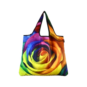 Large High-Quality and Versatile Reusable Shopping Bag - Chic, Eco-Friendly, Washable, Foldable Tote Bag - 50 Shades of Rose - FREE SHIPPING