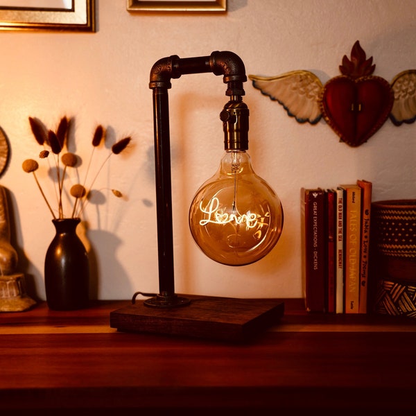 Unique Lamp Love - Dream - Home bulb table desk lamp Dimmer lighting - Mothers day gift