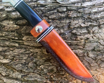 Buck 119 Knife Sheath | Custom and Personalized | Leather | EDC | Bushcraft | Mens Gift | Father | Groomsman