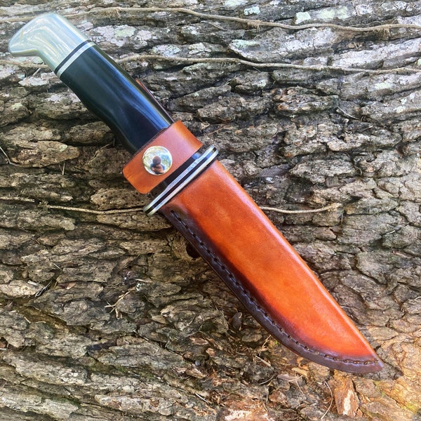 Buck 119 Knife Sheath | Custom and Personalized | Leather | EDC | Bushcraft | Mens Gift | Father | Groomsman