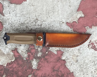 Gerber StrongArm Knife Sheath | Leather | Custom & Personalized | Bushcraft | EDC | Mens Gift | Father | Groomsman