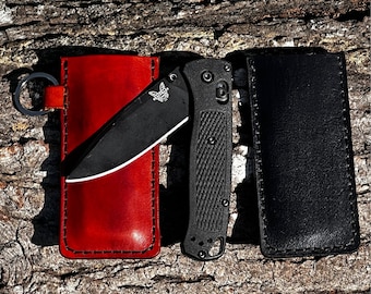 Benchmade Bugout Slip Sheath | Leather | EDC | Customizable | Folding Pocket Knife