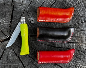 Opinel No7 | Custom Leather Sheath | EDC | Bushcraft | Gift | Folding Pocket Knife