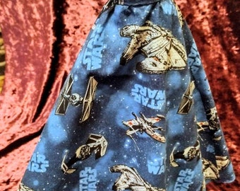 Less Than 12 Parsecs - Star Wars Spaceships print SD13 Size Skirt - Dolls Only!