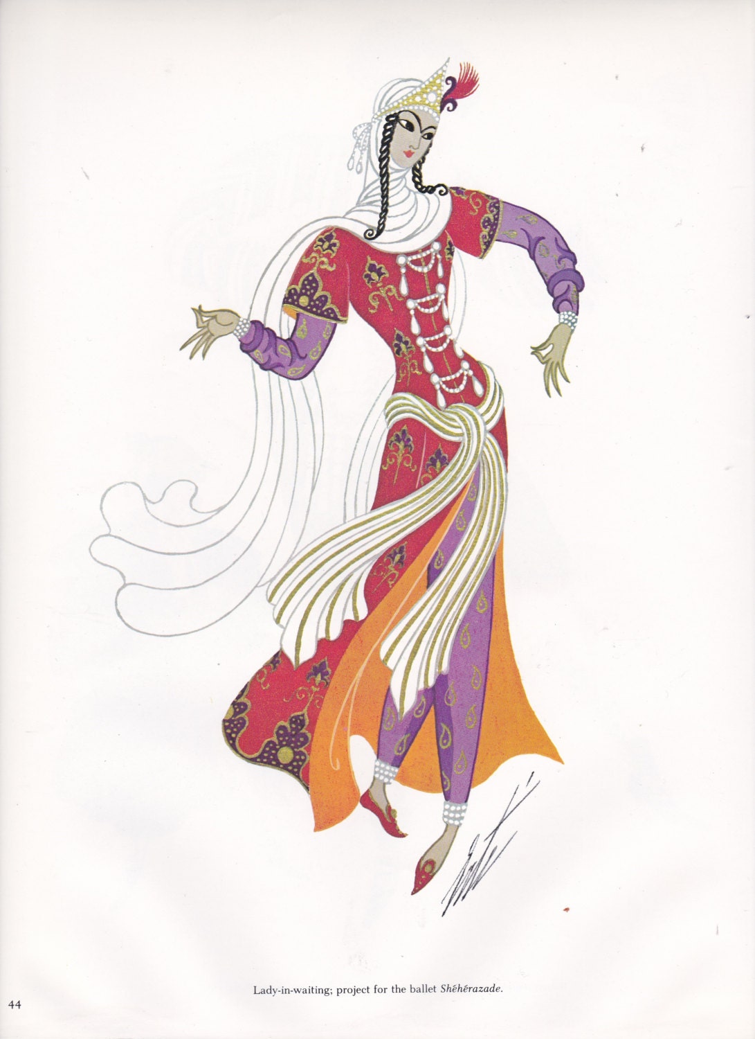 Erte Print Book Plate. Art Deco Design. Original Vintage Art - Etsy